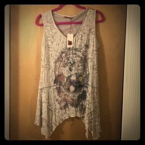 Red Berry sleeveless top